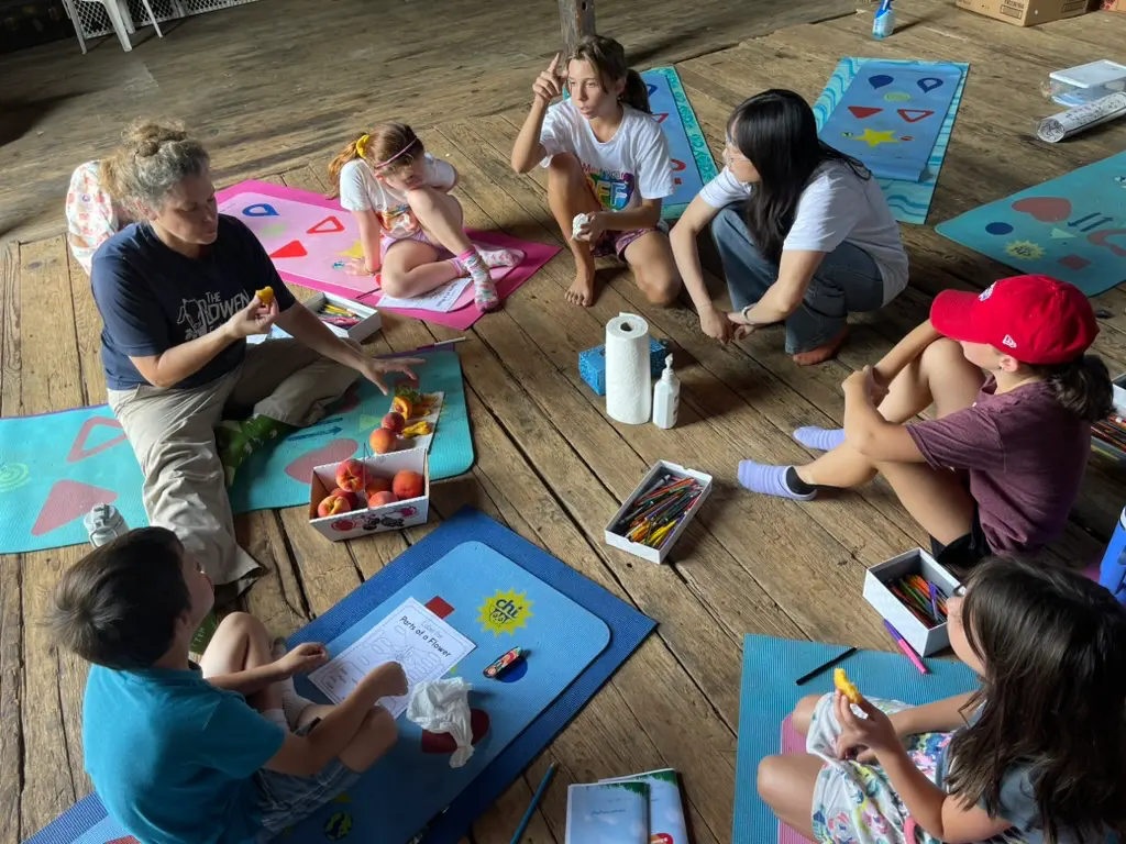 Children engaged in summer camp activities